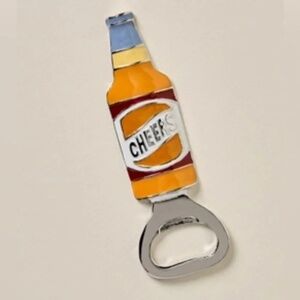 Anthropologie Mud Pie Game Day Bottle Opener CHEERS nwt